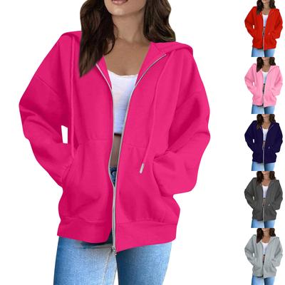 Женская мода Повседневные толстовки с капюшоном и длинным рукавом однотонные топы