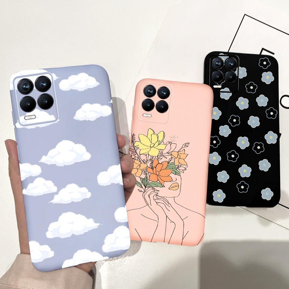 Чехол для Realme 8 Лавандовый Подсолнух Силиконовая Задняя Крышка Для Realme 8 Pro 8i Realme8 4G RMX3085 Мягкий ТПУ Чехол для Телефона Роскошный Чехол