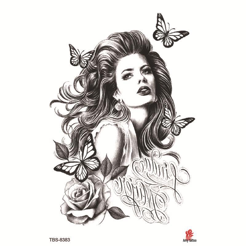 Набор маленьких водостойких тату-наклеек с тотемами и символами для предплечья