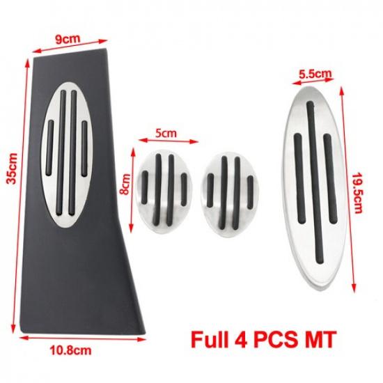 Car Rest Brake Gas Clutch Pedal Cover For Mini Cooper JCW R56 R60 R61 F54 F55