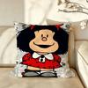 Character MMafalda Cushion Cover Pillow Case Antidustmite Pillowcase Silky Short Plush Sofa Cushion Cover hot