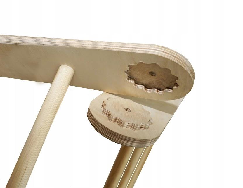Wooden Montessori Ladder Large Xl For Children's Room, Varnished Pl