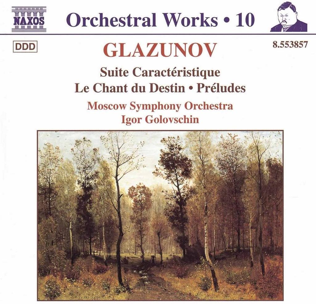 CD GLAZUNOV GOLOVSCHIN Le Chant De Destin Suite Caracter 8553857 Naxos 2013 Japan Classical Used