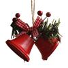 Metal Horn Bell Christmas Tree Ornaments Durable Lovely Christmas Tree Hanging Pendants for Wedding