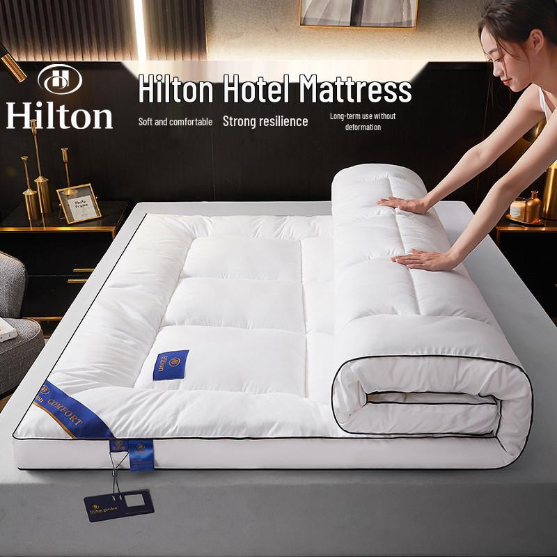 Пятизвездочный толстый матрасный топпер Hilton: Мягкая, Несминаемая Подушка для Дома и Отеля