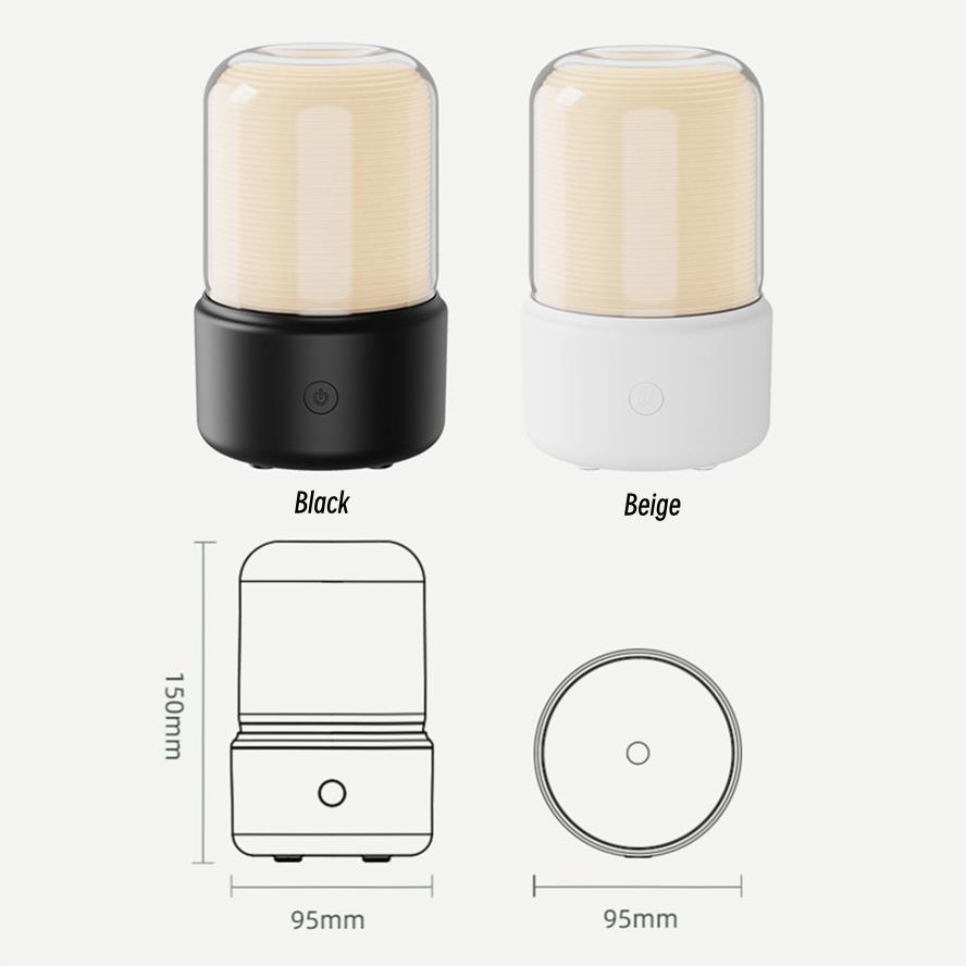 Usb диффузор эфирного масла для ароматерапии ультразвуковой распылитель тихий генератор тумана для спальни с теплой лампой бытовой увлажнитель воздуха