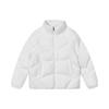 Solid Color Zip Stand Collar Down Jacket Women Outerwear White F11W344919F-WT
