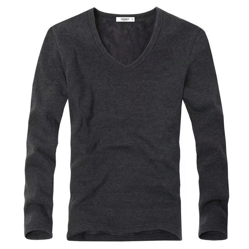 Мужской зимний бархатный термотоп Plus: Плотный, стильный и теплый базовый слой или верхняя одежда для создания молодого образа