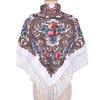 Women's Retro Ethnic Print Warm Headscarf and Shawl for Xinjiang Travel