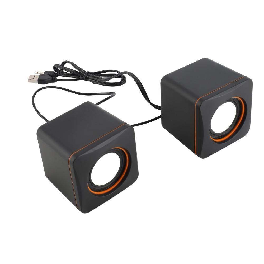 3.5mm Jack Mini Music Speaker Stereo Sound USB Speaker Plug and Play Computer Speaker Smartphones