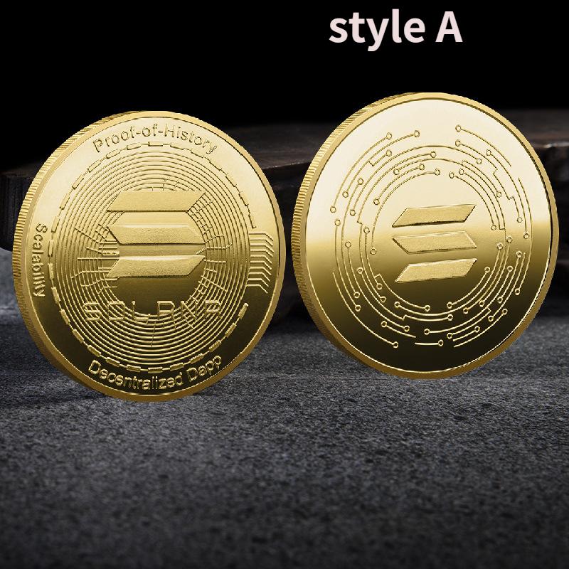 Коллекционные монеты криптовалюты да нет Golden Dogecoin Xrp Cardano Shiba Inu Bitcoin для коллекционера монет