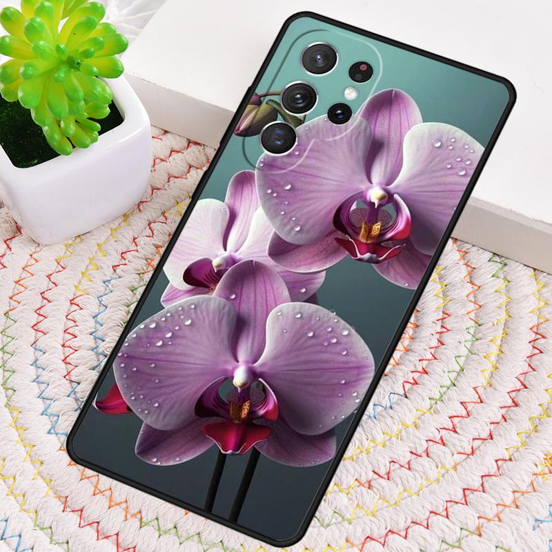 Цветы Орхидеи Цветной Силиконовый Чехол Для Телефона Для Samsung Galaxy note 10 pro S26 S25 S24 S23 S22 S21 Plus S25Ultra Capa Чехол