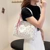 Youth Canvas Zipper Satchels  Soft Crossbody Bag  High-quality Floral Versatile Shoulder Bag for Women