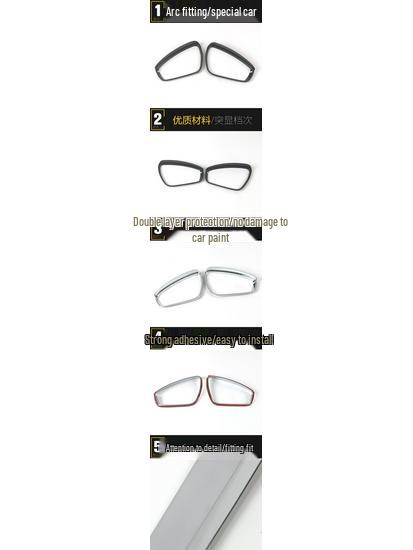 ID.4X Rearview Mirror Rain Eyebrow and Reflector Decorative Sticker