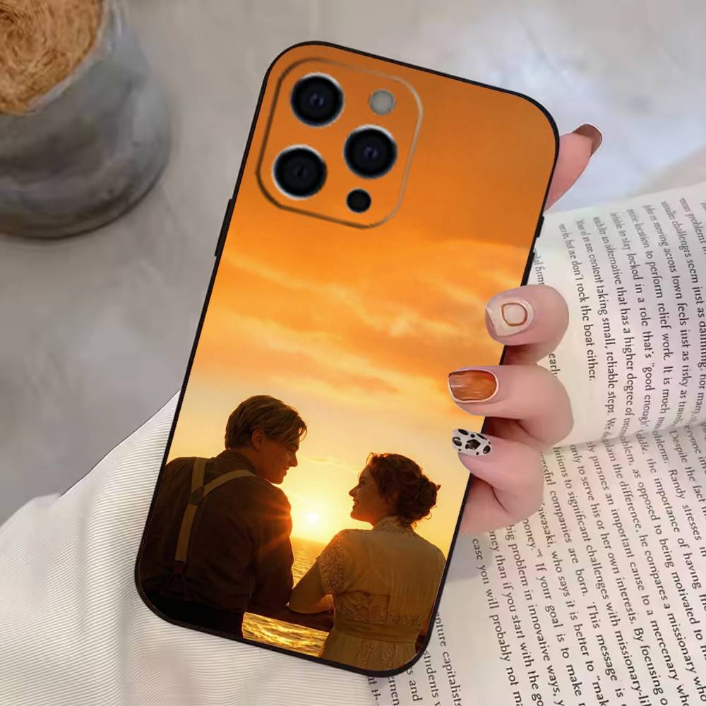 Titanic Phone Case For iPhone 17,16,15,14,13,12,11 Plus,Pro Max,XS,Soft Silicone Black Cover
