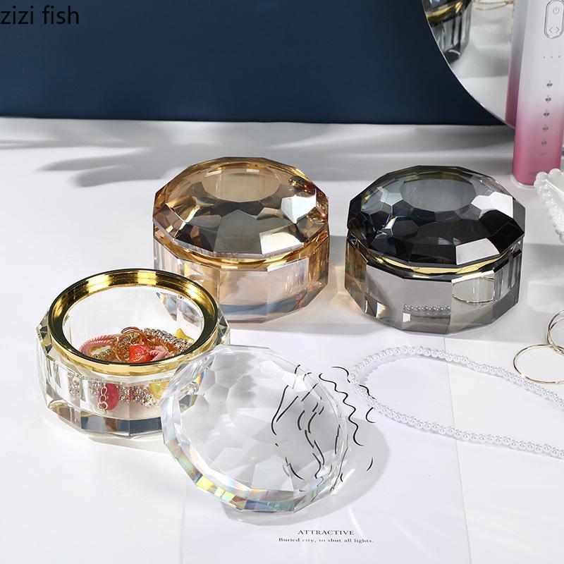 Хрустальная банка для хранения, шкатулка для украшений, декоративная банка, шкатулка для хранения, органайзер для украшений, бутылки, банки для конфет, контейнер для еды