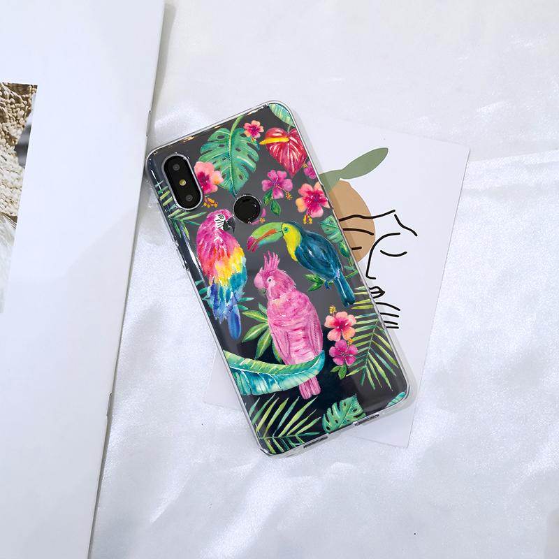 Мягкий силиконовый чехол для телефона для Xiaomi Mi Max Mix 1 2 2S 3, эстетичная задняя крышка с птицей и цветами, красивая птичка для Xiaomi Mi Note 1 2 3
