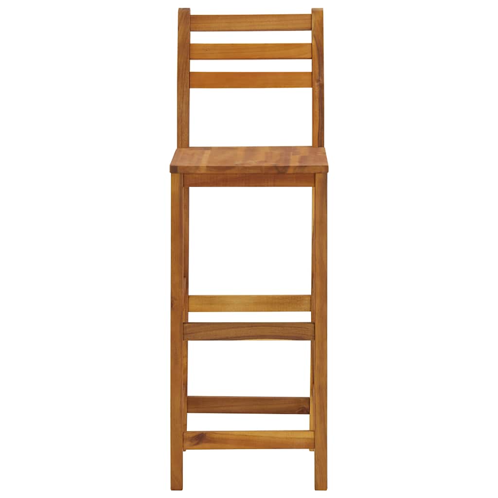 vidaXL Barhocker 4 Stk. Massivholz Akazie