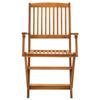 VidaXL Chaises pliables d'extérieur lot de 4 Bois d'acacia solide 46338