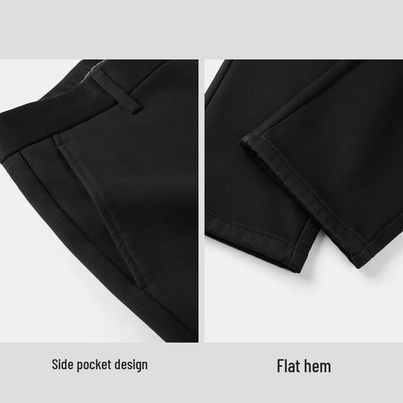 HLA Men's Classic Brushed Lining Winter Casual Pants