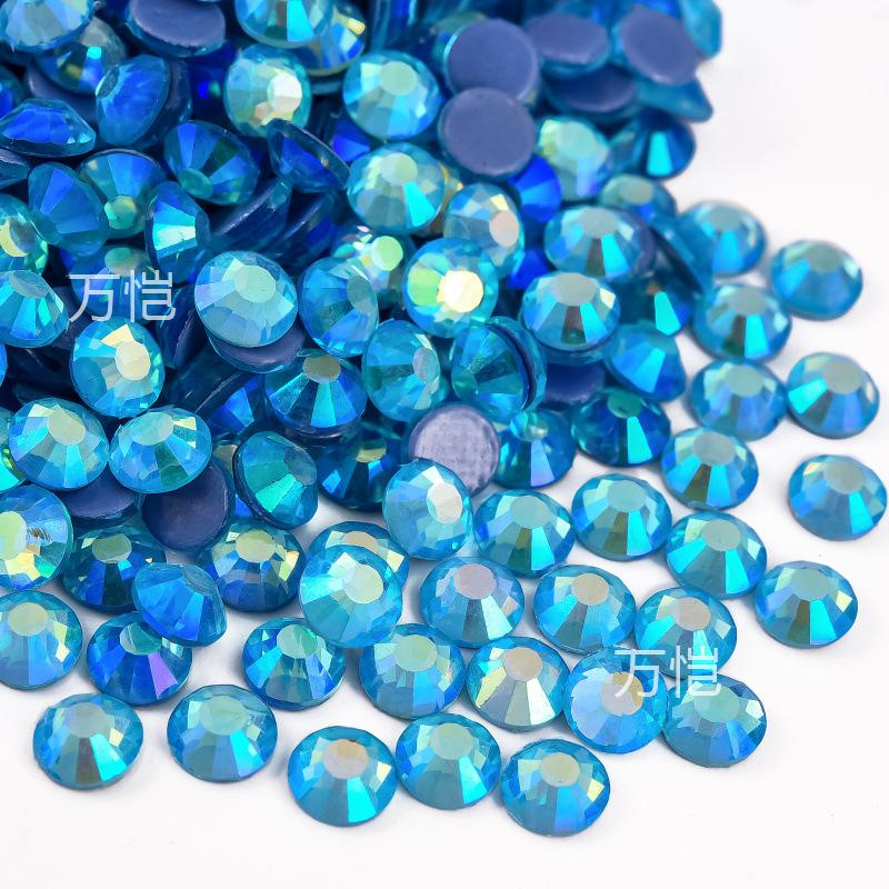 Blue Series Glass Hot Drill, Hot Melt Adhesive Стразы Diy Аксессуары для одежды Декоративные Красота Креативные Аксессуары