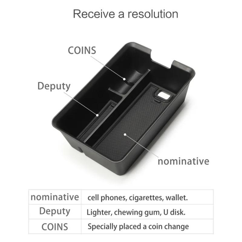 Car Armrest Storage Box Center Console Organize Tray Central Tidying Interior Accessories for Renault Megane E-Tech 2025 2025