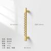 WV Chinese Style Zinc Alloy Black Gold Door Handles Kitchen Cabinet Handles Solid Drawer Knobs Fashion Furniture Hardware