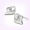 925 Sterling Silver Stud Earrings AAA Zircon For Women High Quality Exquisite Student Girlfriend Jewelry Accessories Heart GiftGood product