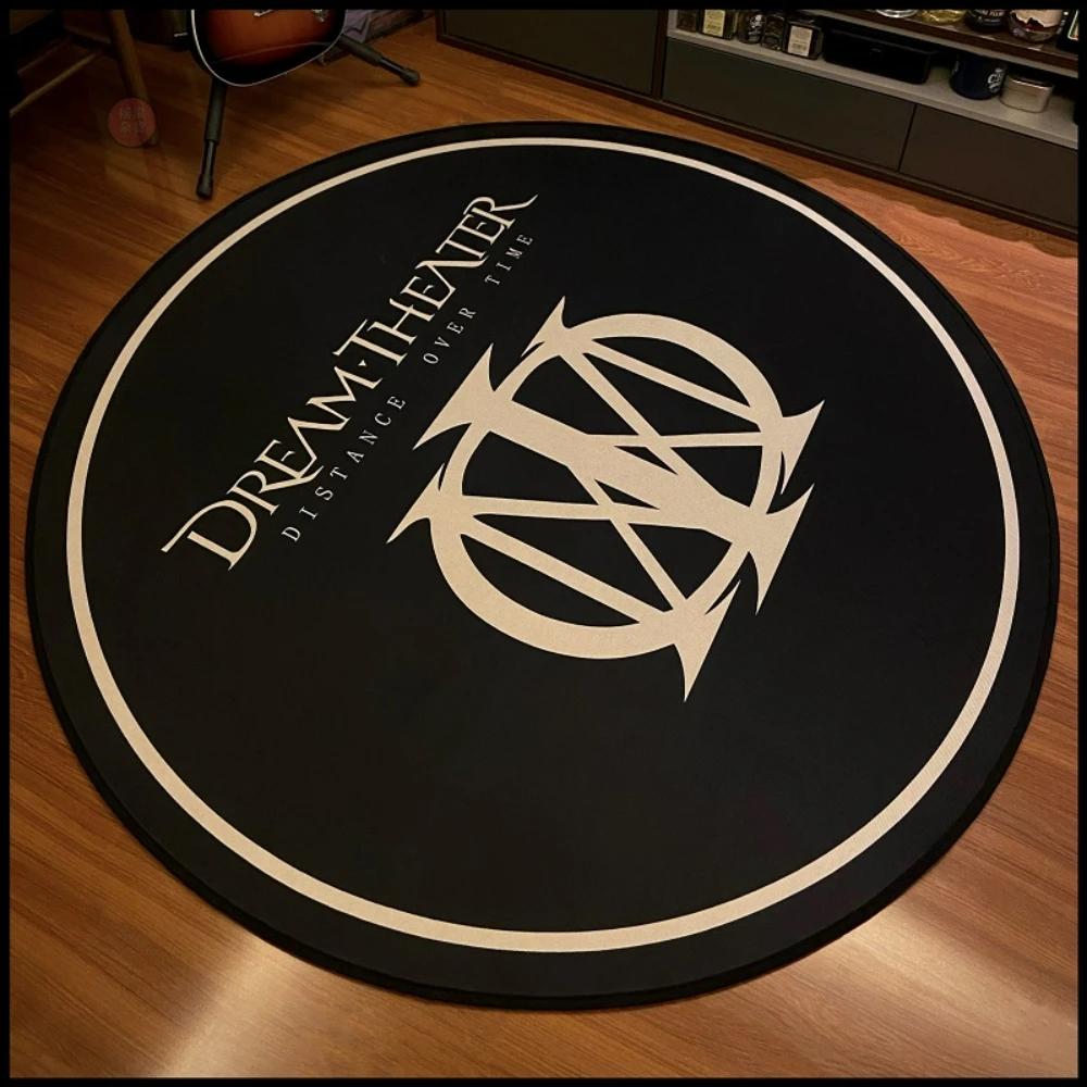Edgy Rock Round Non Slip Rug For Bedroom Living Room Coffee Table Lounge Area Decor Floor Mat