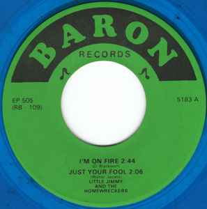 7inch Record LITTLE JIMMY & THE HOMEWRECKERS - I'm On Fire EP505 Baron Records US Soul/Funk Used