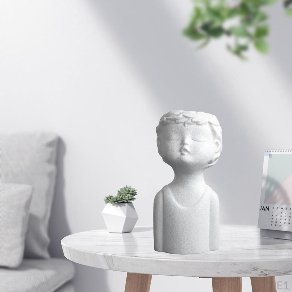 Керамическая ваза, Ваза для цветов в виде человека, Современная минималистичная статуэтка, Скульптура, Держатель, Настольный горшок, Предмет