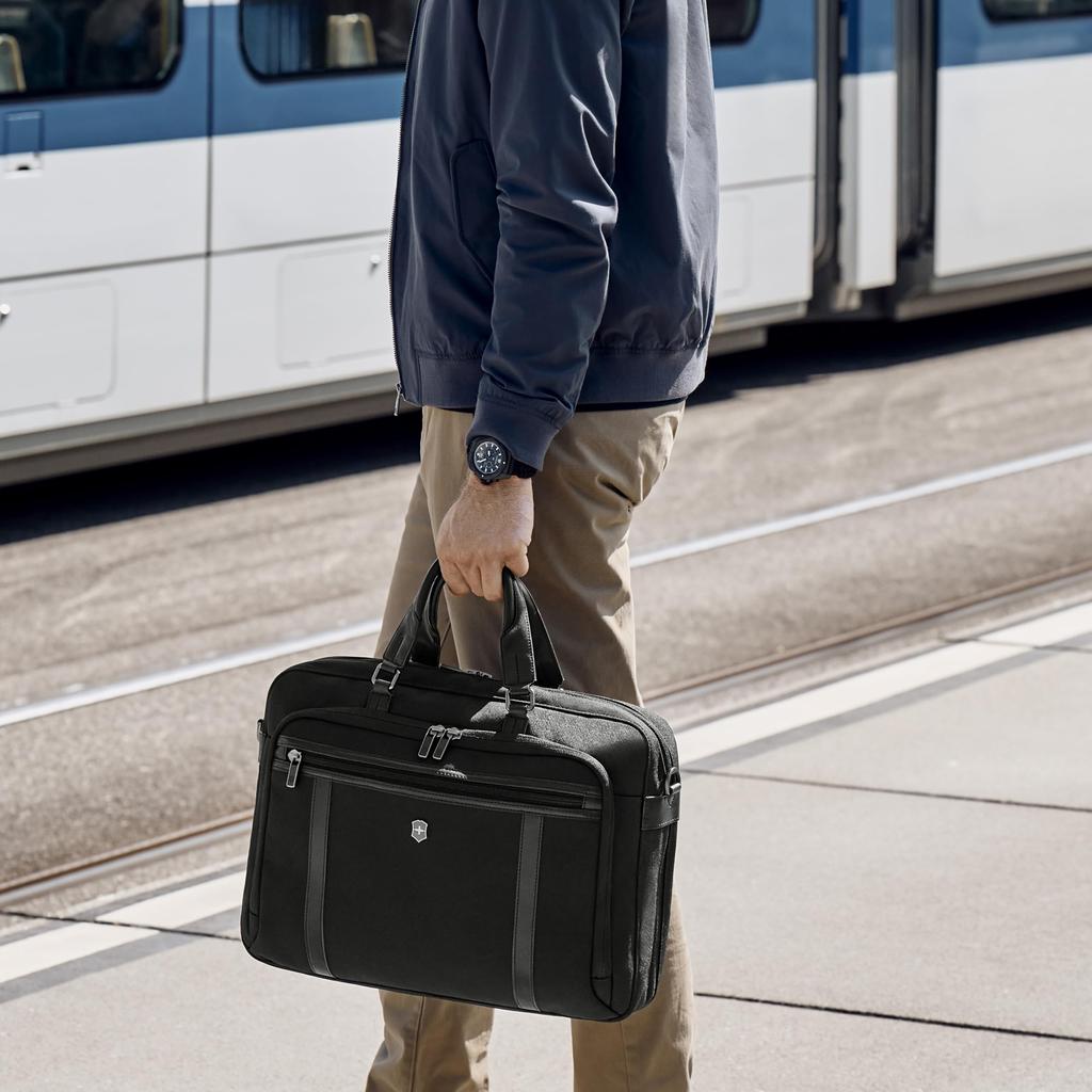 Werks Pro Works Professional Cordura 15-дюймовый ноутбук, сумка, вмещает 15-дюймовый ноутбук, водоотталкивающий, прочный, для бизнеса, для поездок в школу или на работу