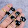 Black Spinel Gemstone Handmade 925 Sterling Silver Jewelry Earring 2.99" M-2649