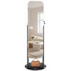 360° Swivel Jewelry Cabinet, 1600 mm Tall, Full-Length Mirror with Storage, Standing Rotatable Jewelry Armoire Organizer, Lockable Door with 2 Keys,