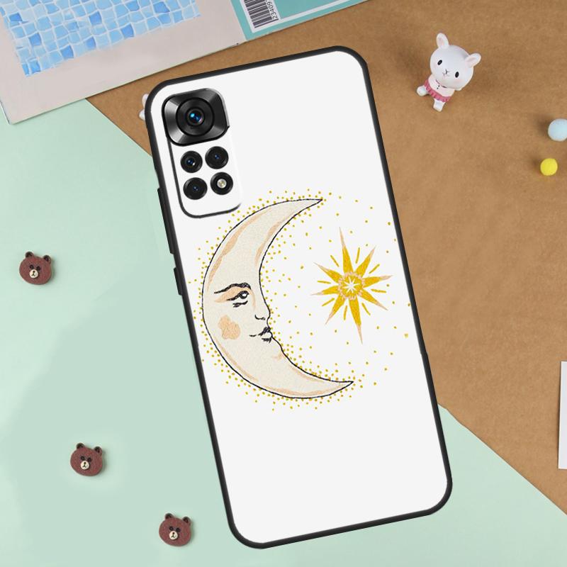 Художественный чехол 'Солнце и Луна' Для Xiaomi Redmi Note 14 13 12 9 10 11 Pro 10S 11S 12S Чехол Для Redmi 13C 10C 12C 14C