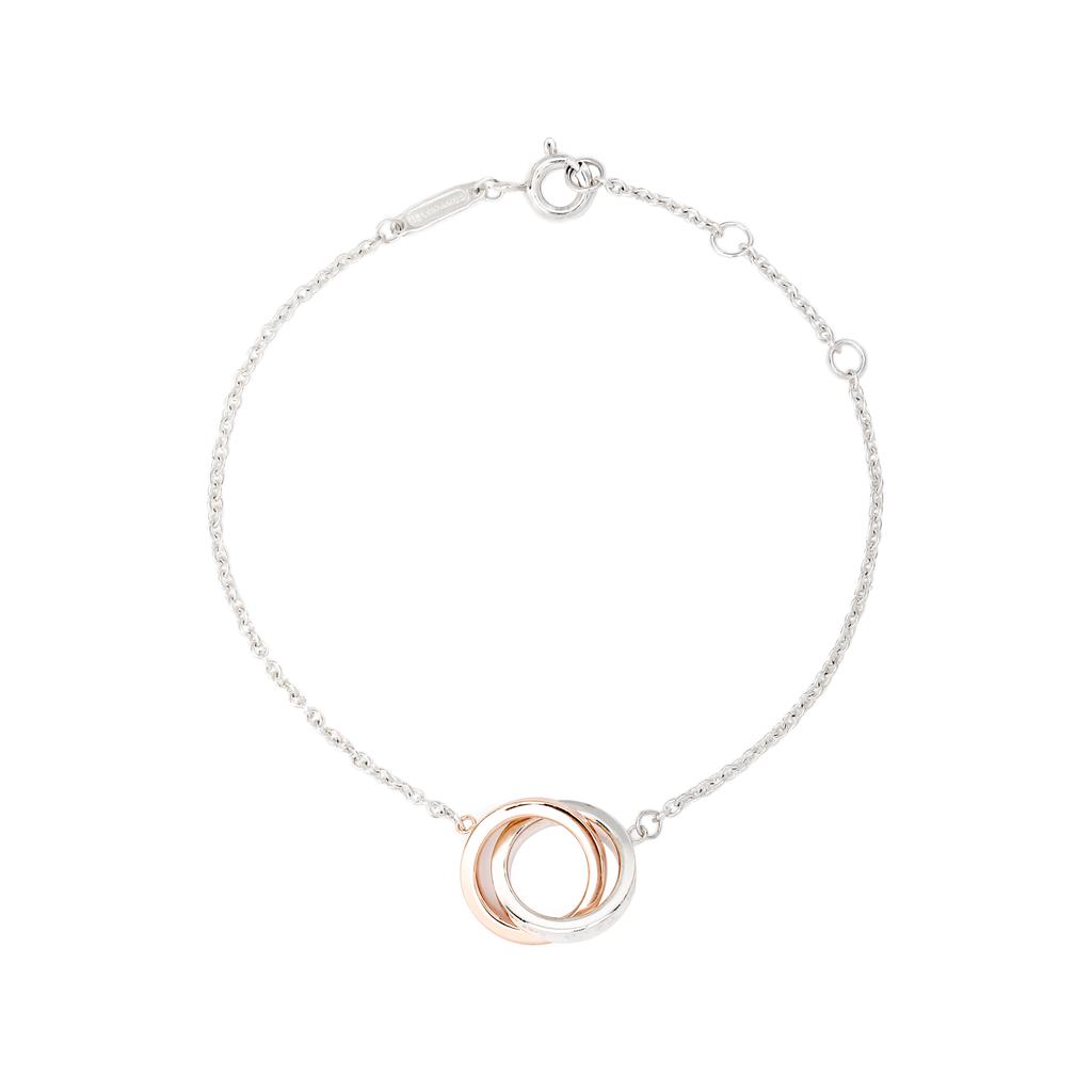 Tiffany Коллекция 1837 Модный Соединяющийся Кольцо Серебряный Браслет Унисекс Браслет 37088412