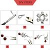 10 Алюминиевая проволока 18 Ширина DIY Скульптура Поделки Изготовление ювелирных изделий, Серьга Подвеска
