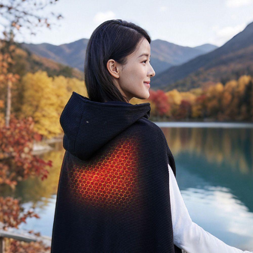 USB Charging USB Heated Shawl Graphene Heating Wrap Blanket Creative Heating Scarf Gift
