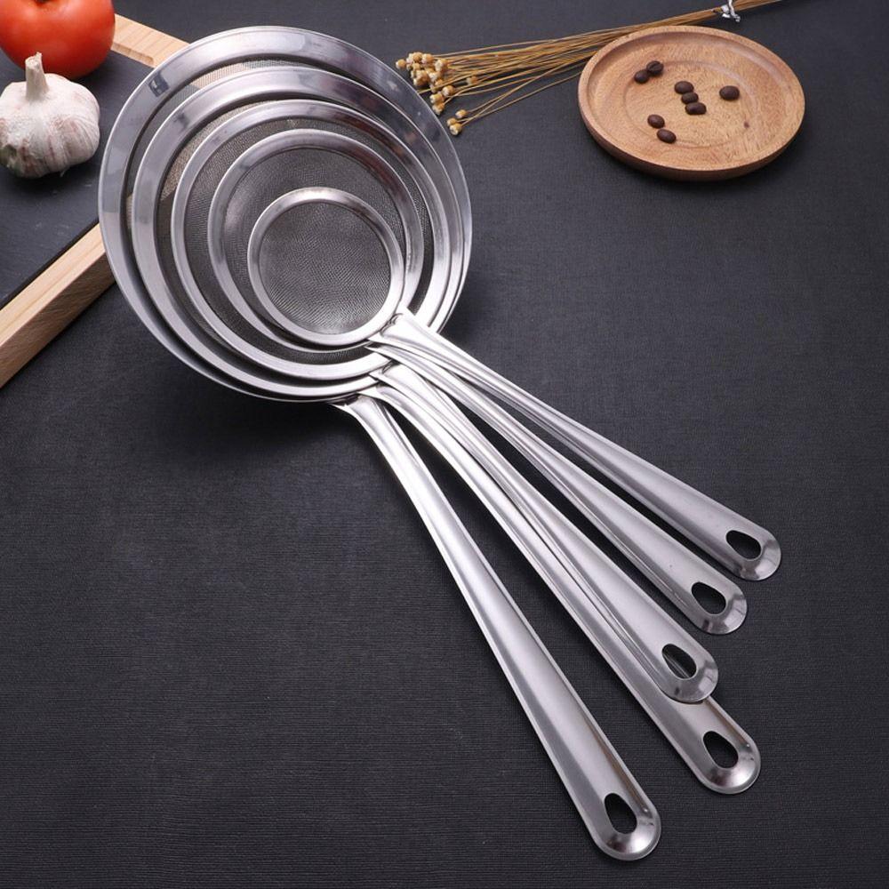 Многофункциональные сетчатые ситечки из нержавеющей стали, дуршлаг для муки, кухонные принадлежности