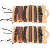 2 Sets Braided Bracelet Multilayer Leather Knit Fashionable Bangles Unisex Wrist Jewelry