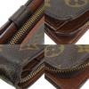 Used LOUIS VUITTON Bifold Wallet Compact zip M61667 Monogram Brown Brown Everyday use