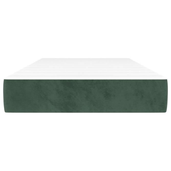 347711 vidaXL Pocket Spring Bed Mattress Dark Green 90x190 Cm Thickness 20 Cm