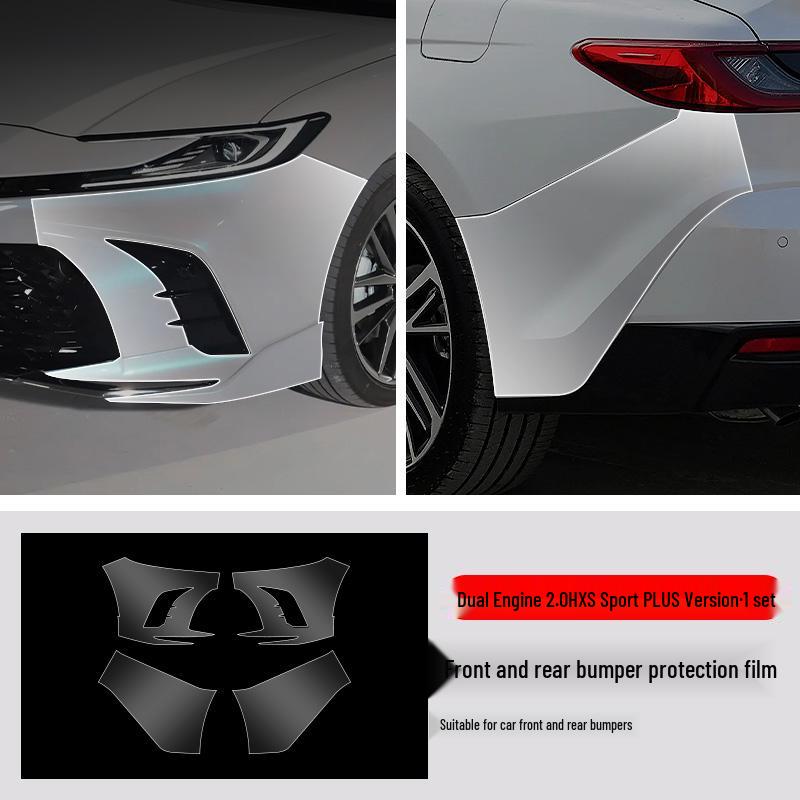 Toyota Camry Front & Rear Bumper TPU Protective Film - Transparent & Invisible, Fits 25 Models