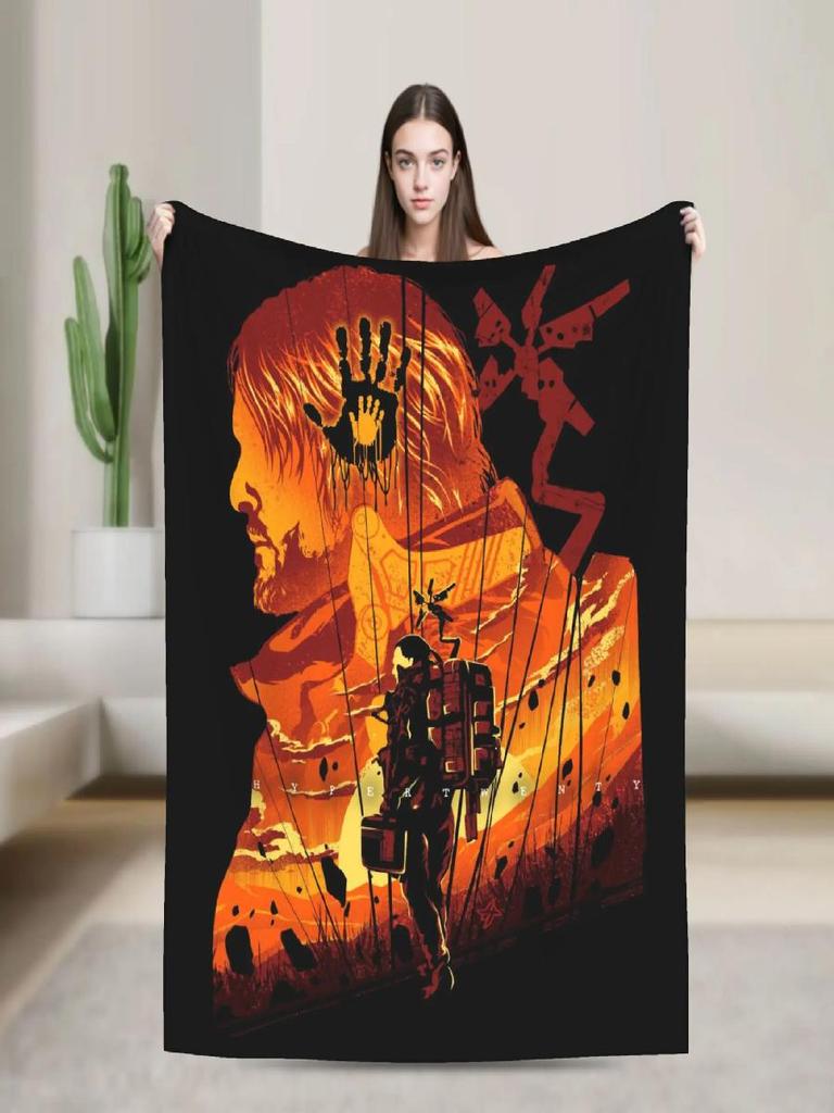 Death Stranding Plush Blanket for Kids and Adults Soft Flannel Throw Blanket for Bedroom Custom DIY Quality Bedspread Gift