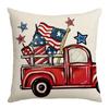 New Style Pillow Case Linen Print Decorative Holiday Sofa Bedside Pillow Case