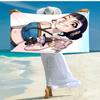 1pc KPop Demon Hunters ZOEY1 Beach Towel, Comfortable and Thick, and Swimming/Bath/Picnic/Camping Towel, Suitable for Seaside Beaches