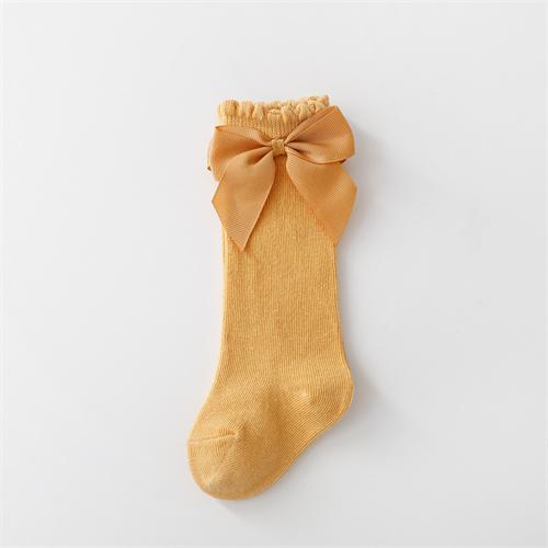 Lawadka Хлопковые детские носки для девочек с бантами, гольфы, детские носки принцессы для девочек, носки для малышей, детские длинные носки, осень, 0-7 лет