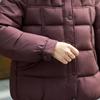 Теплая хлопковая стеганая куртка со стильным воротником для женщин среднего и пожилого возраста