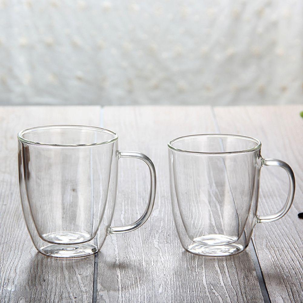 Cappuccino Latte for Juice Milk Glass Cup Coffee Mug Tea Cup Dinking Glasses Insulated Glass Cup