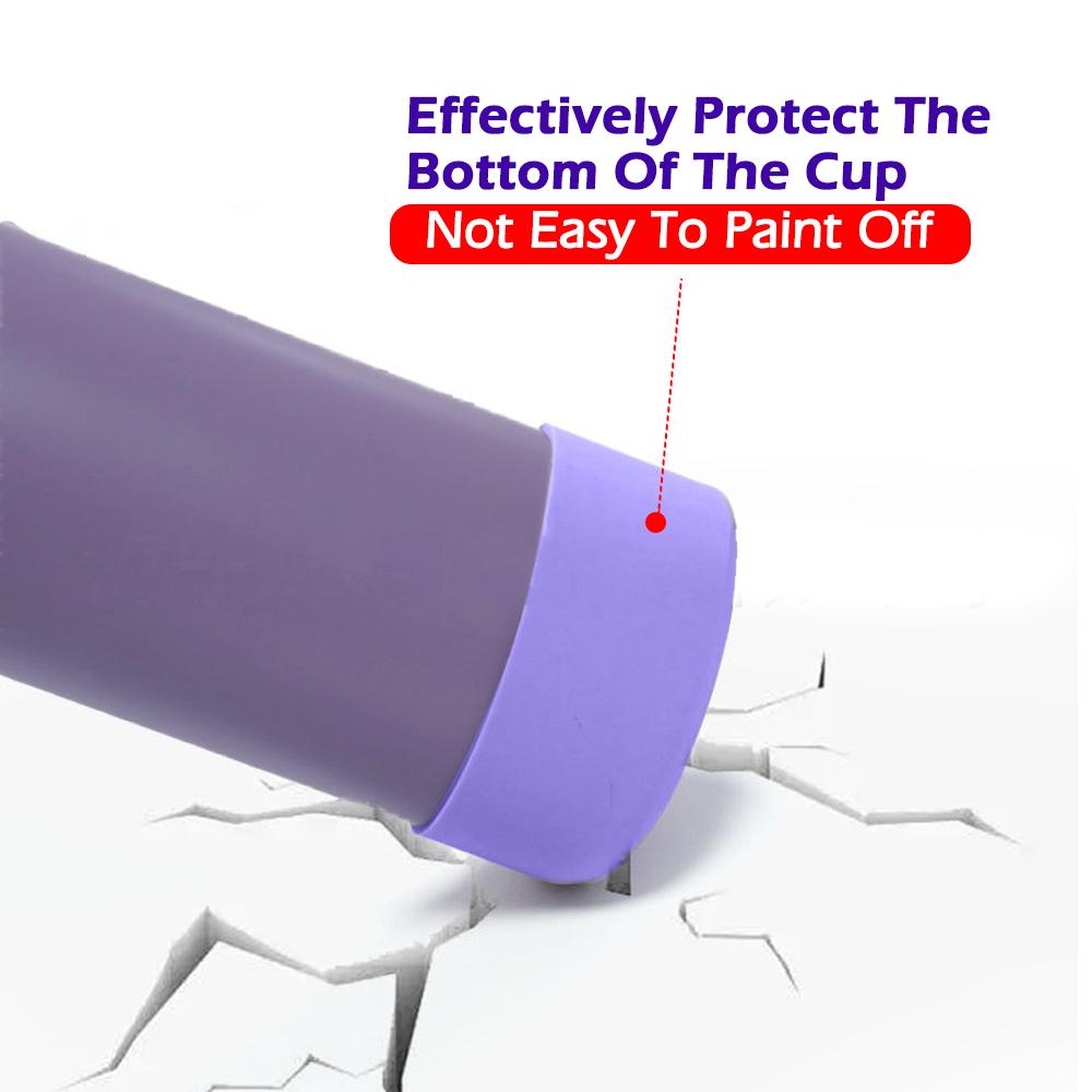 For Better Life 1Pc 9.5cm Soft Silicone Cup Bottom Sheath Protector Sleeve For Glass Water Tea Bottle Anti Damage Accessories